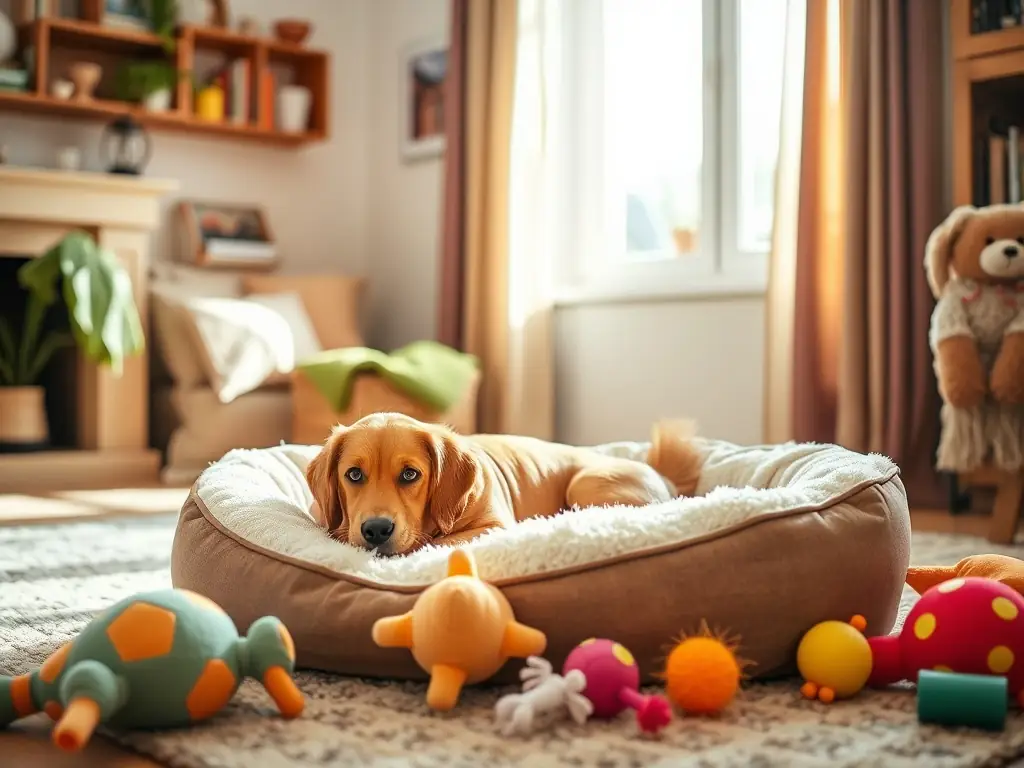 A cozy kennel setup with pets resting comfortably in a clean environment, showcasing the boarding services at It's Raining Cats and Dogs Inc.